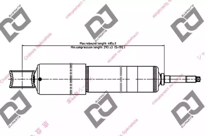 Амортизатор DJ PARTS DS1649HT